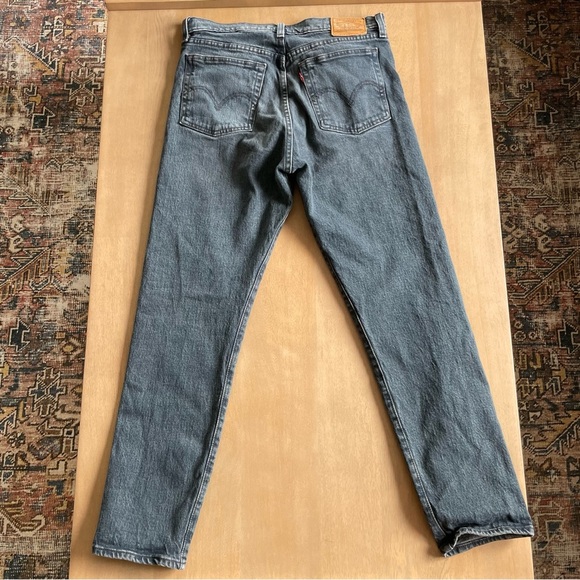 Levi’s Button Fly Wedgie Dark Blue Wash Jeans - Picture 6 of 8